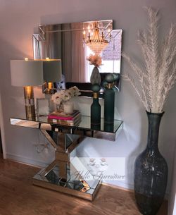 New Max Mirrored Console Table
