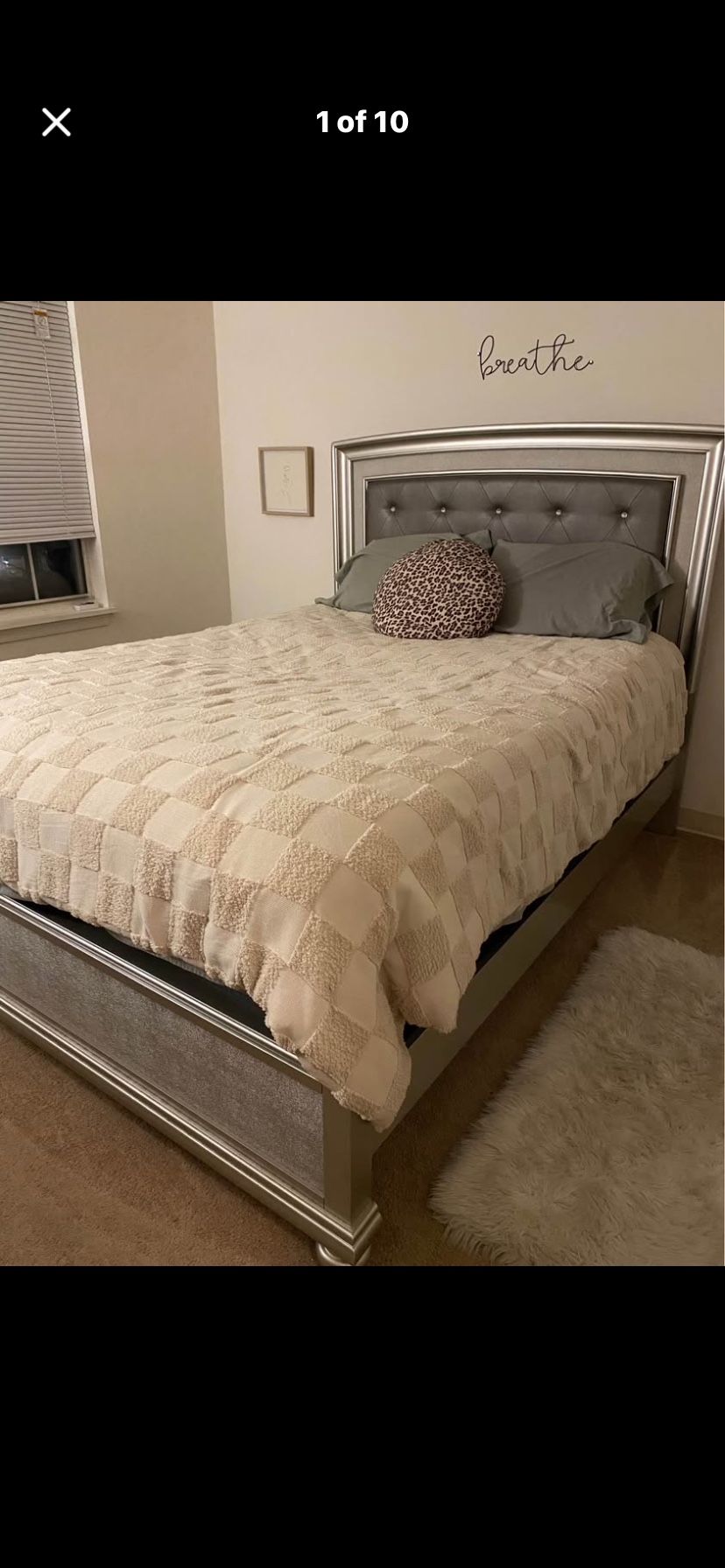 Queen Bed Frame And Dresser Set