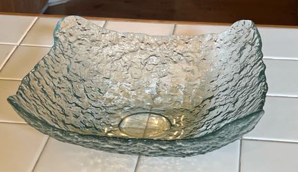 Textured Glass Bowl
