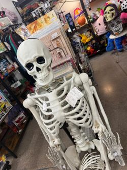 7ft Posable Skeleton / Halloween Decor / Halloween Decorations