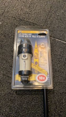 LED Portable Stern Light with 18" Pole & Clamps