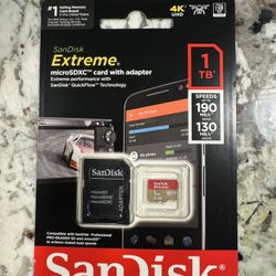 San Disk Extreme Micro SDXC Card With Adapter  Or Trade