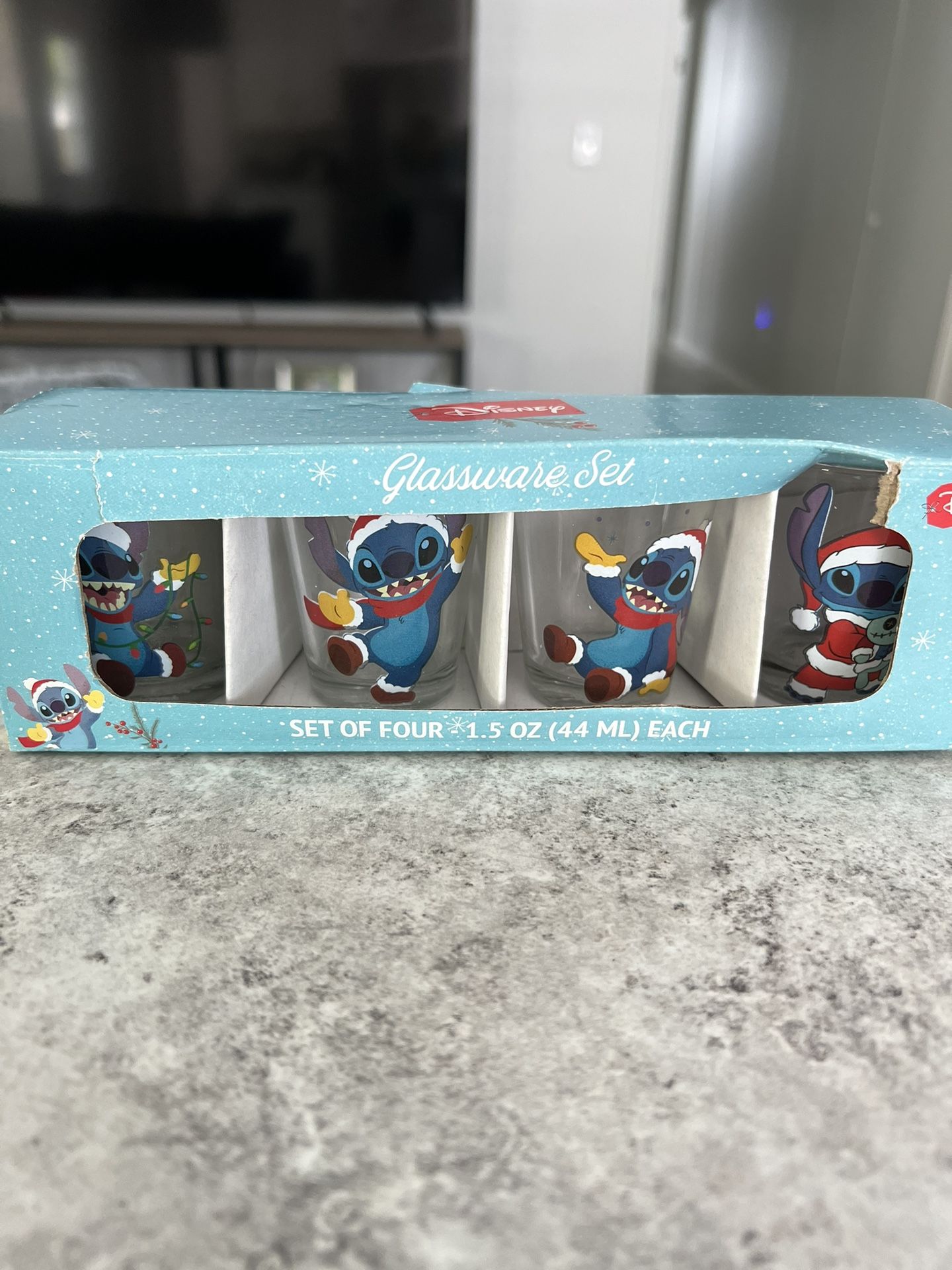 Disney Stitch Christmas Shot Glasses