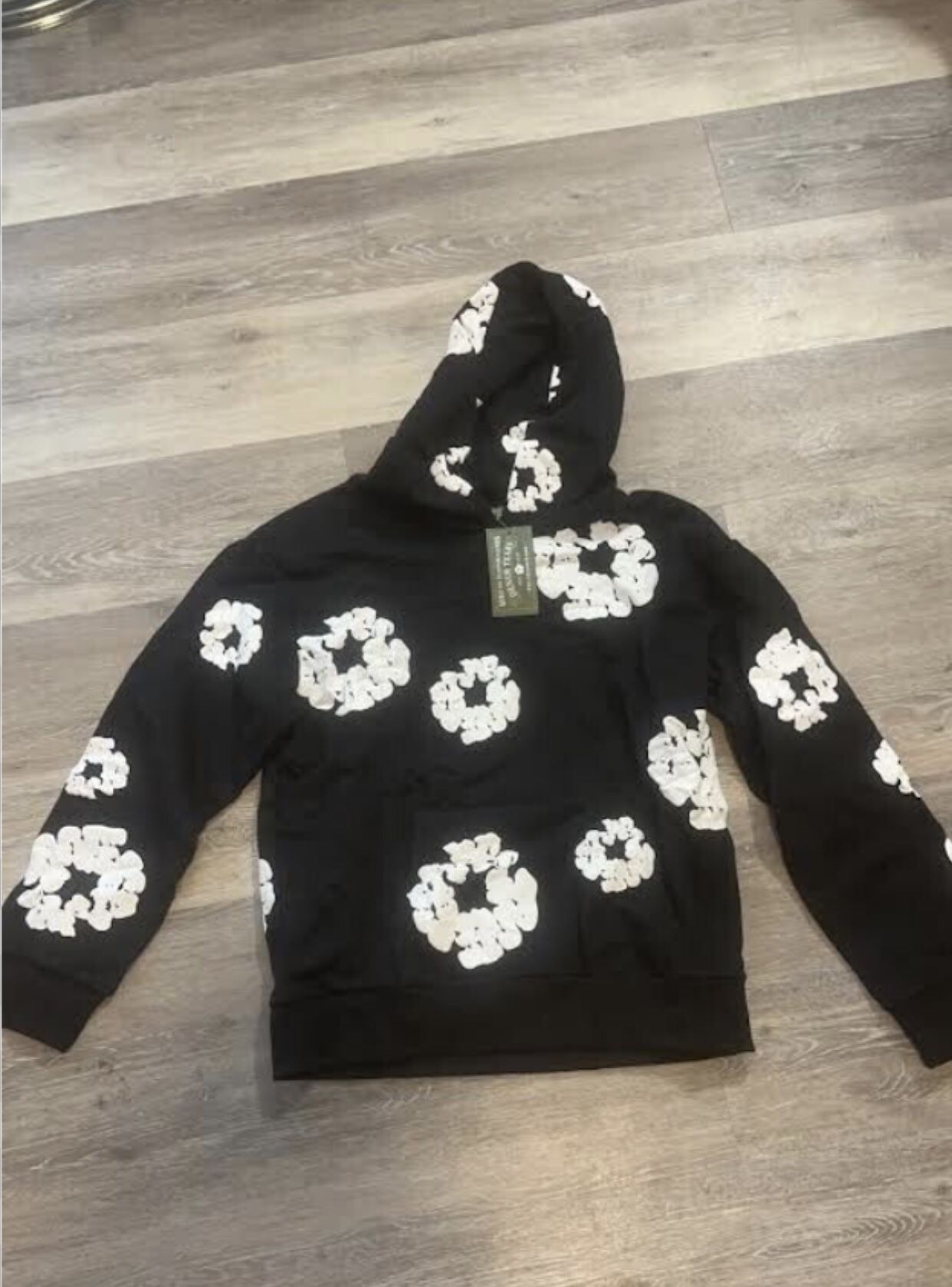 Denim Tears Black And White Hoodie