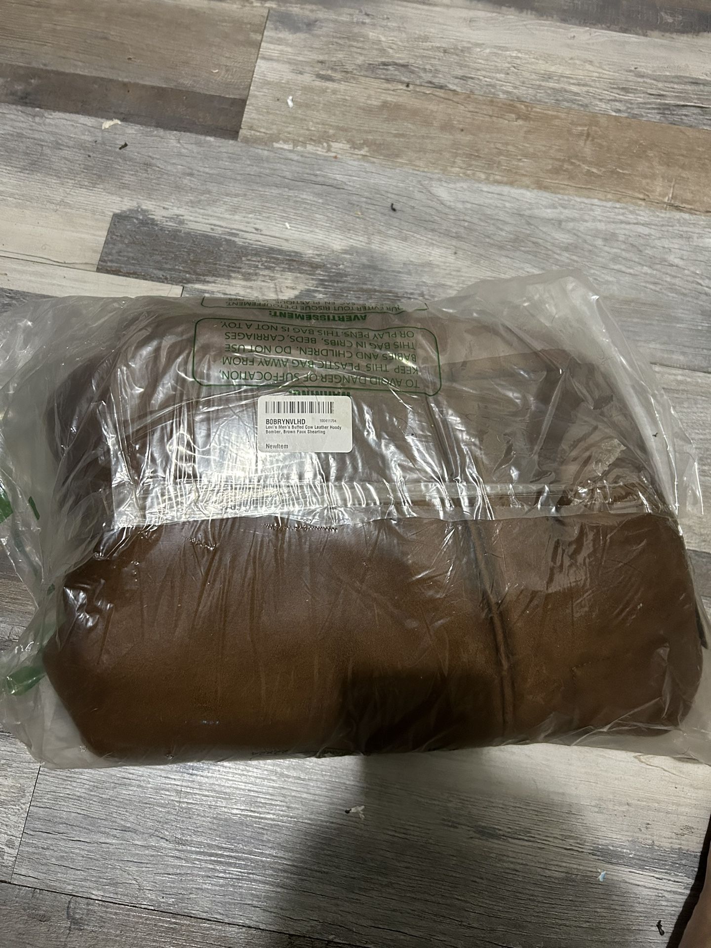 Levi's Men's Faux Shearling Hoody Bomber Jacket