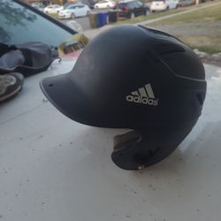 Adidas baseball helmet and Nike batting gloves
