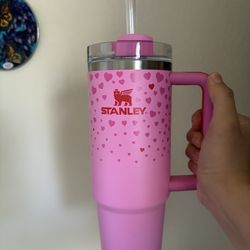 Valentine’s Day Pink Stanley Tumbler 40oz (Limited Edition)