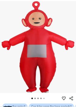 Red teletubby inflatable costume