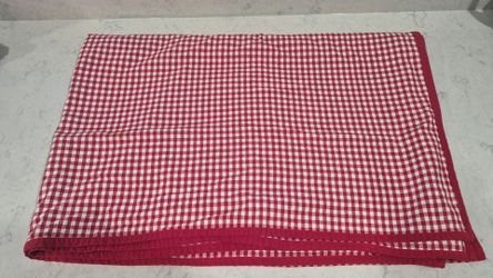Red Gingham Tablecloth