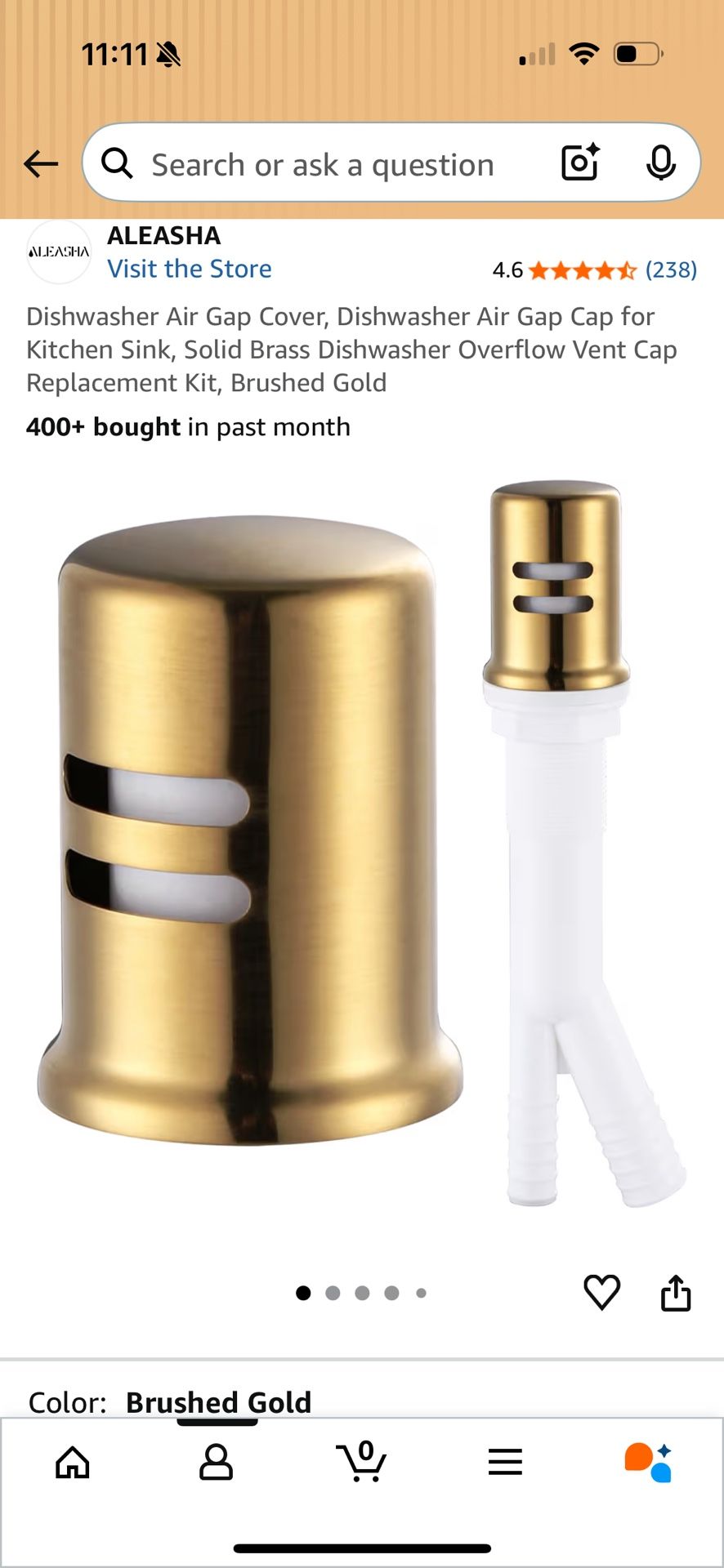 Dishwasher Air Gap Cover