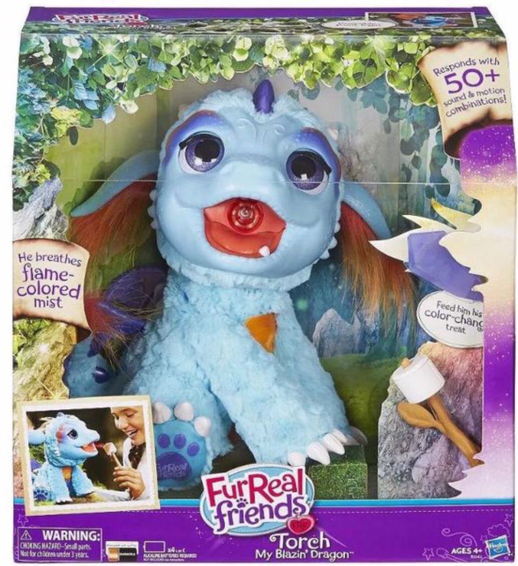 FurReal Friends Torch My Blazin' Dragon Interactive dragon with 50+ sound and motion combinations! By Hasbro Brand new Factory Sealed