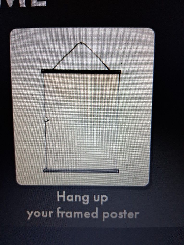 Magnetic Poster Hanger 30" Frame W/magnets, NEW