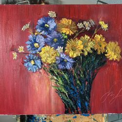 Paint. Canvas. Oil. 16/20 inch. Price $150