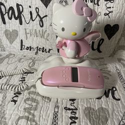 Vintage Sanrio Hello Kitty Phone Pink With Caller ID And Memory Dialing