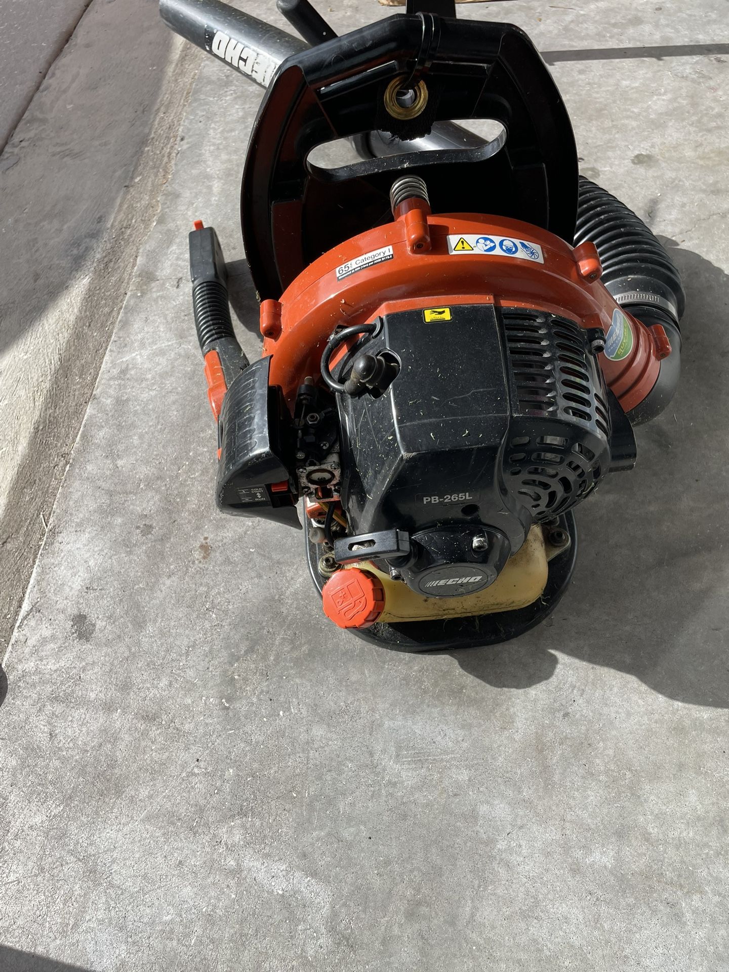 Echo PB-265L backpack leaf blower -As Is