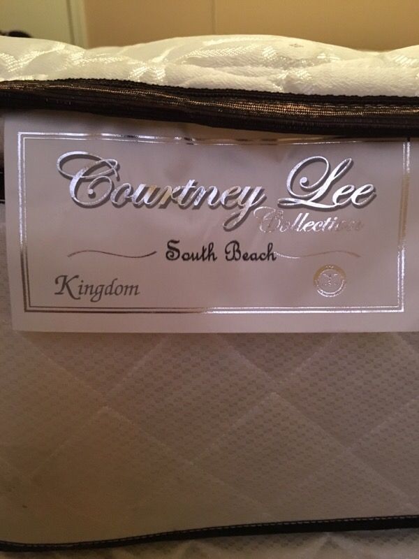 Courtney Lee Collection Mattress Set Including Box spring & Frame**Brand New**King Size
