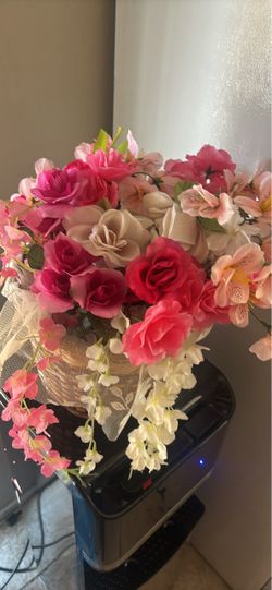 Artificial Flower Arrangement in basket