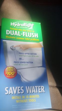 Hydroright dual flush converter