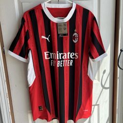 NWT Puma AC Milan 24/25 Authentic Home Jersey Kit 125 Anniversary 774949-01 Size L