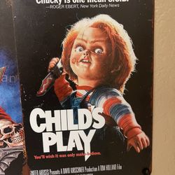 Child’s Play Chucky Horror Tin Sign Collectible