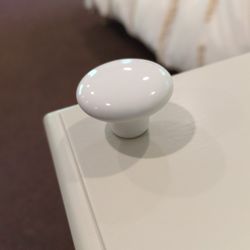 16 White Ceramic Cabinet Knobs