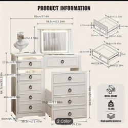 Unopen Box New Vanity With Mirror