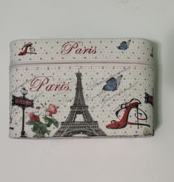 White Paris Designed Make-up Box