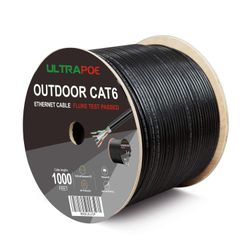 Cat 6 wooden spool outdoor rated UL listed