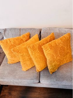 Gold/Yellow Couch Pillows