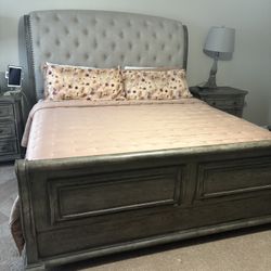 King Bed With Box spring And Mattress 