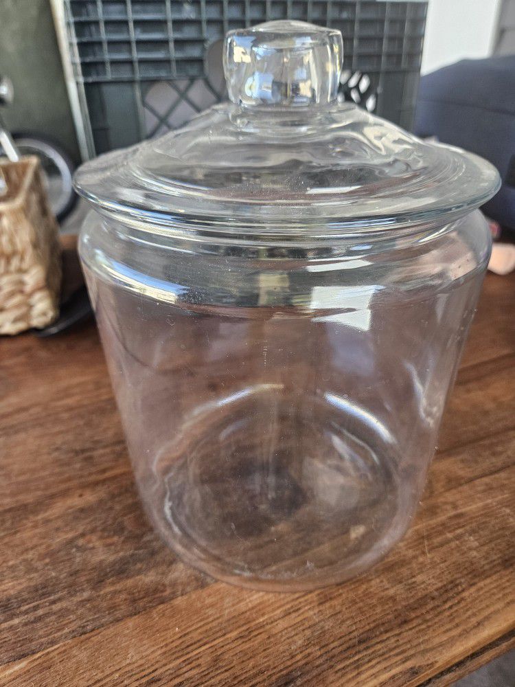 Glass Cookie Jar With Lid 