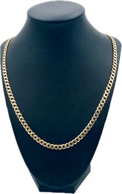 14K Yellow Gold Solid Cuban Curb Link Necklace – 24” x 4mm