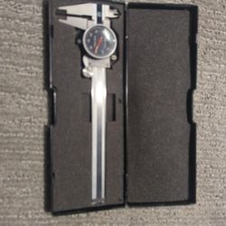 Aerospace Shock Proof Stainless Dial Caliper .001"~ Max Measure 6" w/ Case