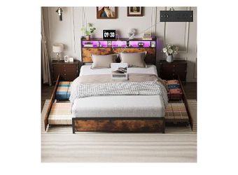 Vintage Brown Size Full Bed