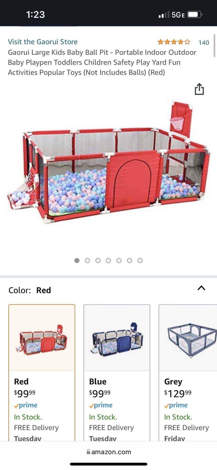 Large Ball Pit For Babies And Kids