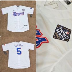Corey Seager Texas Rangers World Series Jersey 