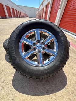 18s Ford F150 Expedition chrome Oem Rims Rines Wheels and Tires 6x135