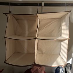 4 Shelf Hanging Fabric Storage Organizer