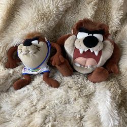 Vintage Looney Tunes Tasmanian Devil plush stuffed animal