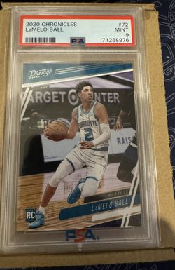 LaMelo Ball Rookie Card 2020-21 Panini Chronicles Prestige #72 PSA 9 MINT