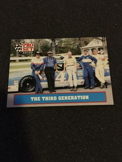 Pro set racing card