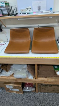 Poly & bark Bar stool seats, seats only no legs. Selling for parts. As is.