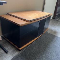 Entertainment Center With Rotating Top