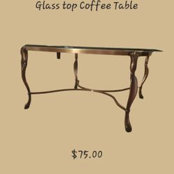 Glass Top Coffee Table