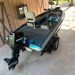 1995 Stratos Bass Boat 16’ 