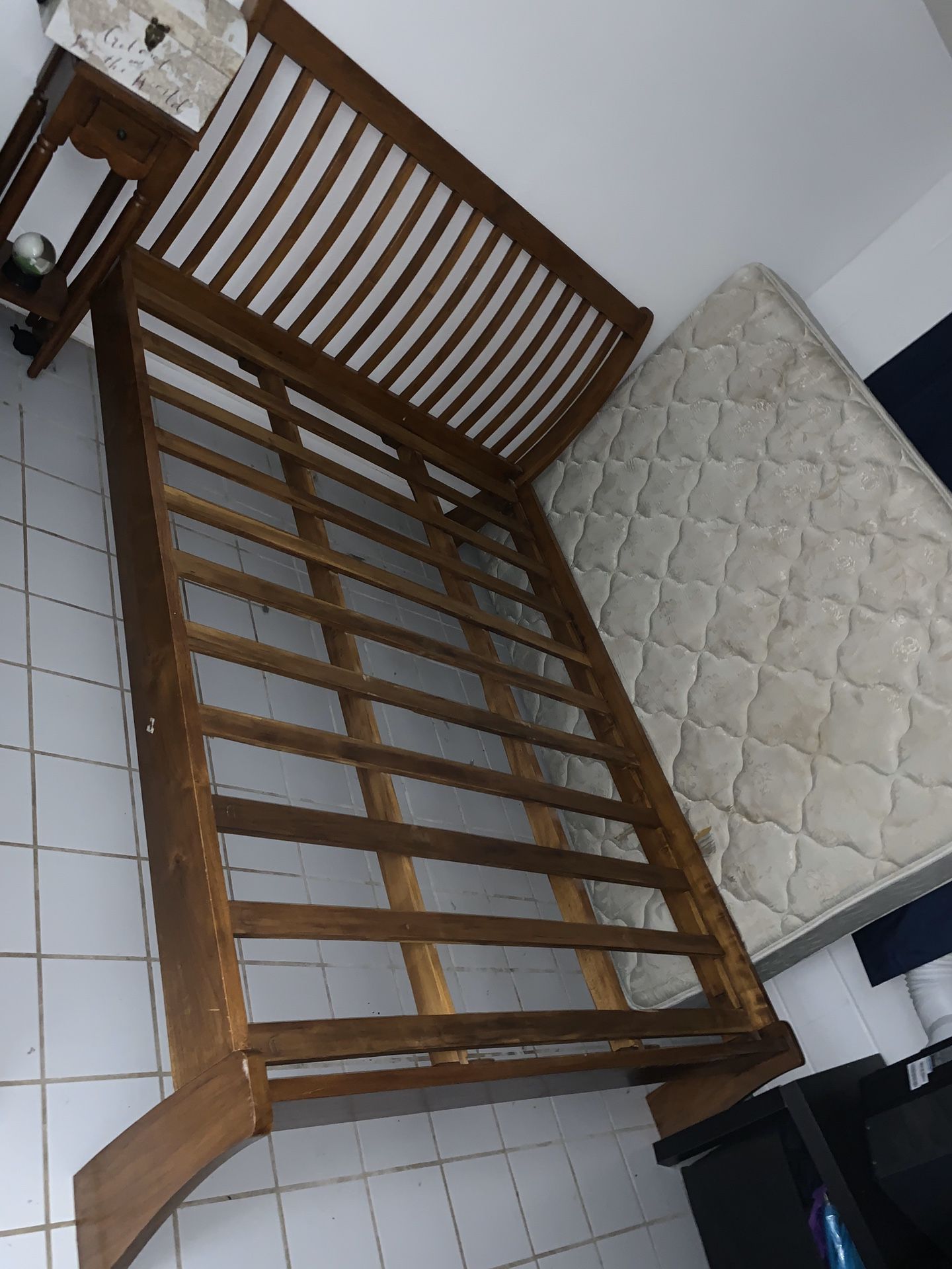 Bed Frame Soli Wood Must Sell $800 OBO
