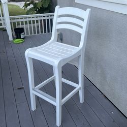 White tall chair