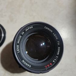 Canon Lens FD 50mm 1:1.4 S.S.C.
