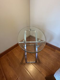 2 Gray Tweed Curved Back Jaden Chairs And Table From Kasala for Sale in Seattle WA OfferUp