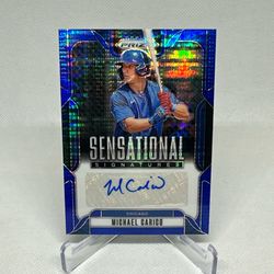 2025 Panini Prizm - Sensational Signatures Michael Carico #SS-MC Blue Prizm /49